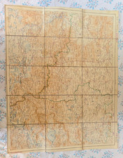 Original 1930s WWII Japanese Folding Map of China - German Military/Archive Prov picture