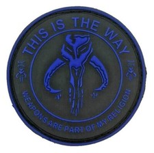 Weapons are Part of My Religion Blue 3D PVC 3.0 Inch picture