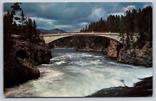 Montana Chittenden Bridge Yellowstone River Postcard picture