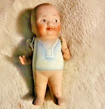 VTG ANTIQUE GERMAN ALL BISQUE DOLL NAMED BABY BUD 5
