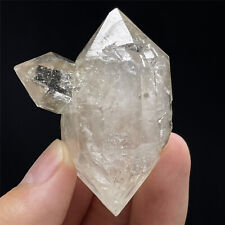 61g Natural Herkimer Diamond Quartz Crystal Mineral Specimen Healing Pakistan picture
