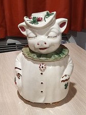 Old Vintage Original Shawnee Winnie Clover Pig Cookie Jar 11