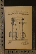 1872 PATENT+LITHO HEPWORTH YONKERS NY MACHINE REFINE SUGAR CENTRIFUGAL PATA31 picture