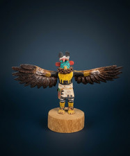 RARE Miniature Hopi Kachina - Eagle - by  Master Neil David Sr. - 2.25 inch picture