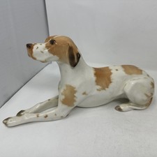 Lomonosov Russian Porcelain Figurine Vtg Leningrad LFZ Hunting Pointer Dog Rare picture