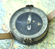 ORIGINAL WWII WW2 1930-s Russian RED ARMY Wrist Compass Artillery RKKA picture