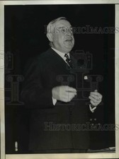 1936 Press Photo Walter E Edge former US Senator of New Jersey at a speech picture