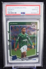 2023 24 Panini Donruss Optic Rated Rookie Endrick Brazil Soccer Rookie Card PSA picture