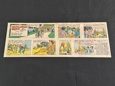 #Q01 ENCYCLOPEDIA BROWN by Frank Bolle Lot of 6 Sunday Quarter Page Strips 1979 picture
