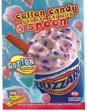 2004 Dairy Queen Cotton Candy Blizzard Treat Vintage Magazine Print Ad/Poster picture
