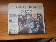 New York Times 1/1/00 Jan 1 2000 1st Day Issue Complete picture