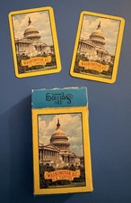 Vintage SMILING Miniatures Playing Cards Washington DC Plastic Coated Complete  picture