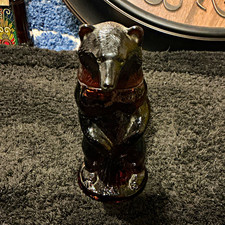 Avon Kodiak Bear Decanter Bottle Deep Woods After Shave, Brown picture