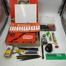Vintage Speedball Calligraphy Dip Pen Nibs Holders Ink Drawing Lettering Art Lot picture