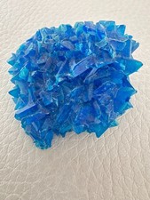 VIBRANT BLUE CHALCANTHITE CRYSTAL SPECIMEN INTENSE ELECTRIC BLUE CLUSTER 48G picture