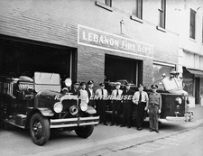 C. 1930's LEBANON FIRE DEPARTMENT TENNESSEE 5X7 PHOTO G114 picture