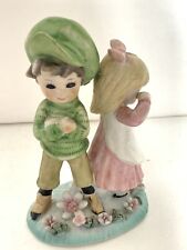 vintage lefton figurine    Sleepy.  colors, green and pink 4 inches,      40 SS. picture