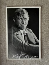 1950 Will Rogers RPPC Real Photo Postcard Pacific Palisades CA Movie Cowboy picture