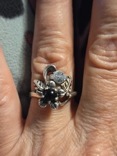 HARLEY DAVIDSON RING STERLING SILVER WITH BAR & SHIELD SIZE 7.5-8 LADIES NICE picture