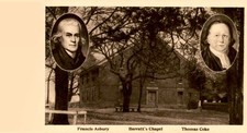 Francis Asbury, Thomas Coke, Barratt's Chapel, 1780 Postcard picture