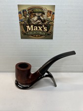 Vintage Pre-WWII Kaywoodie Drinkless 7717G Bent Billiard Pipe 4-Hole Stinger picture