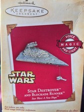 Star Wars Star Destroyer Blockade Runner 2004 Hallmark MAGIC Keepsake Ornament  picture