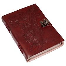 Leather Bound Journal Notebook Medieval Handcrafted Motifs Blank Pocket Diary picture