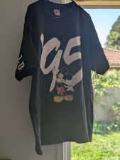 Vintage 90s Walt Disney World 1995 Mickey Mouse Graphic T-Shirt Navy Size Large picture