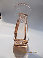 VTG ICET ARTE Murano Glass Praying Madonna Mary Halo Figure picture