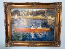 Banks of the Seine at Asnieres by August Renoir and Brushstrokes picture