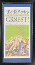 Los Angeles Dodgers 2024 World Series Times Original Baseball Framed Newspaper picture