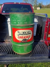 Sinclair Grease Can Original Drum Empty rare Gas Oil Advertising Scarce Read picture