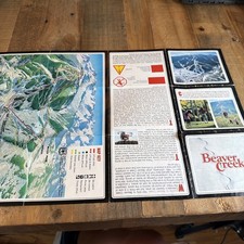 1980 1981 Beaver Creek Ski Area First Year Trail Map Vintage Colorado - Wear picture