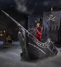 9.5 FT Dead Water Giant-Sized Animated LED Pirate Ship NEW PROP 2026 picture