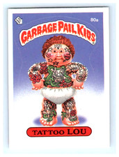 1985 Tattoo Lou #80a GPK Garbage Pail Kids Series 2 picture