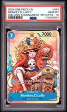 2024 ONE PIECE PROMOS #043 MONKEY D. LUFFY PSA 10 picture