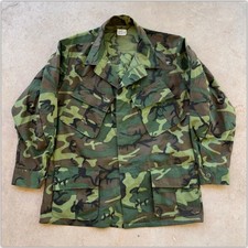 NOS 1968 Vietnam Ripstop Poplin LARGE SHORT Jungle Slant Jacket Vtg 60s Unworn picture