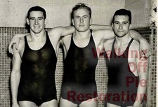 Three 1940s Wrestlers in the Shower (Blurry) 4x6 reprint Gay Estate Collection picture