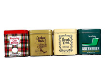 Vintage Tobacco Tins Kentucky Club Greenbrier London Dock Brush Creek EMPTY picture