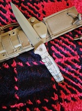 Buck 891 Knife Ground Combat Rare Tan Spearpoint  picture