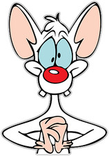 Pinky and The Brain Cartoon Car Bumper Window Locker Sticker Decal 3
