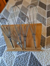Vintage Kitchen Utensil Wisk Set, Farmhouse, Rustic Decoration, Lot 5 picture