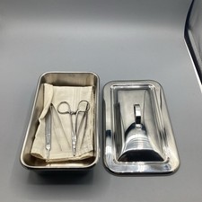 Vintage Vollrath Stainless Steel Instrument Tray W/Medical Tools *Estate Find* picture