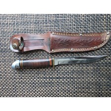 VINTAGE 1941-1945 Western Boulder, Colo. Fixed Blade Knife, Pat No. 1967479 picture