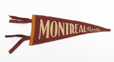Vintage Montreal Canada Felt Pennant 1950's 9