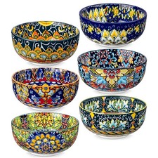 vancasso SIMI 28 oz Cereal Bowls Set of 6, Bohemian 28OZ, Style picture