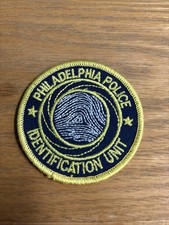 Philadelphia Police Identification Unit 3” Round Patch Historical Memoribilia picture