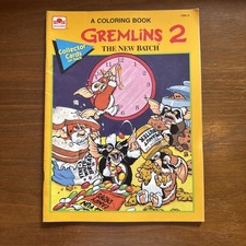 Vintage Gremlins 2 The New Batch 1990 Golden Coloring Book W Collector Cards picture