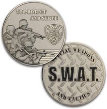 SWAT Special Weapons And Tactics Challenge Coin picture