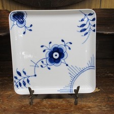 Unused Stored Item Royal Copenhagen Blue Fluted Mega Square Plate Approx. 20cm picture